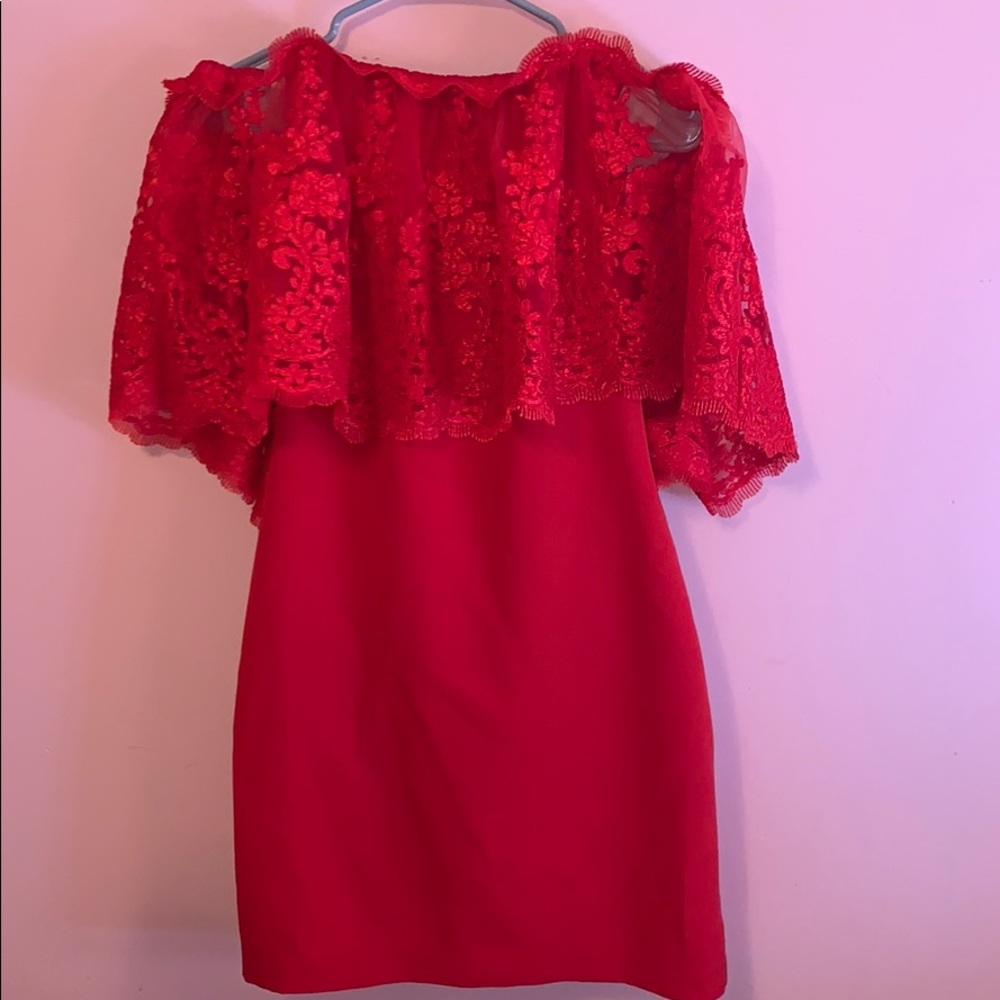 Red shirt formal dress